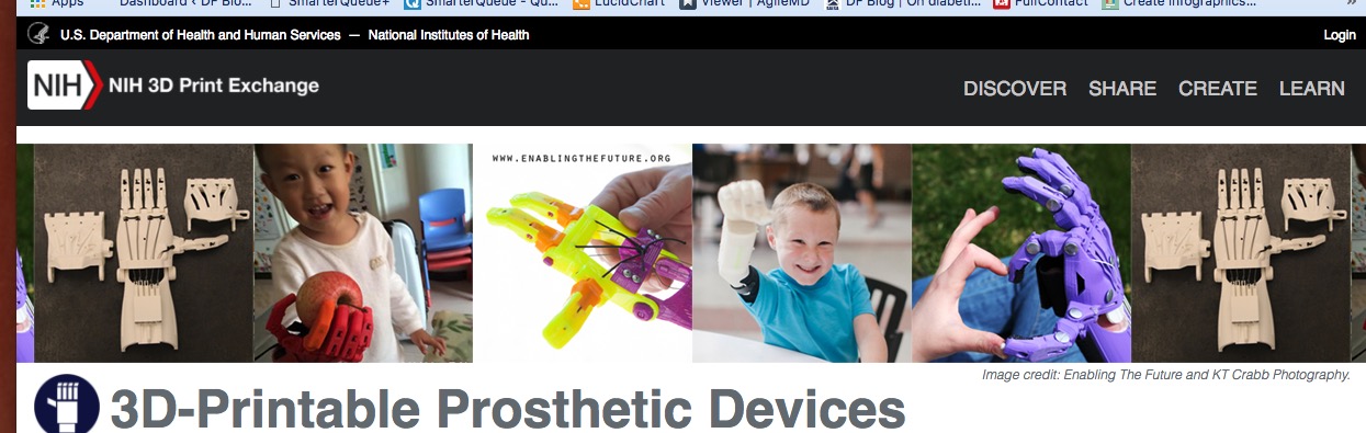NIH Hosts a Free Online 3D Printable Prosthetics Exchange - DF Blog